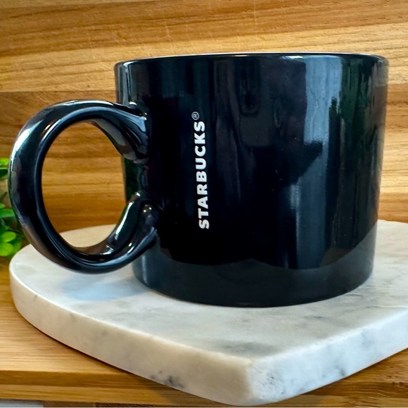 Starbucks Black Coffee Mug 12 Fl Oz 2017 - Picture 1 of 4